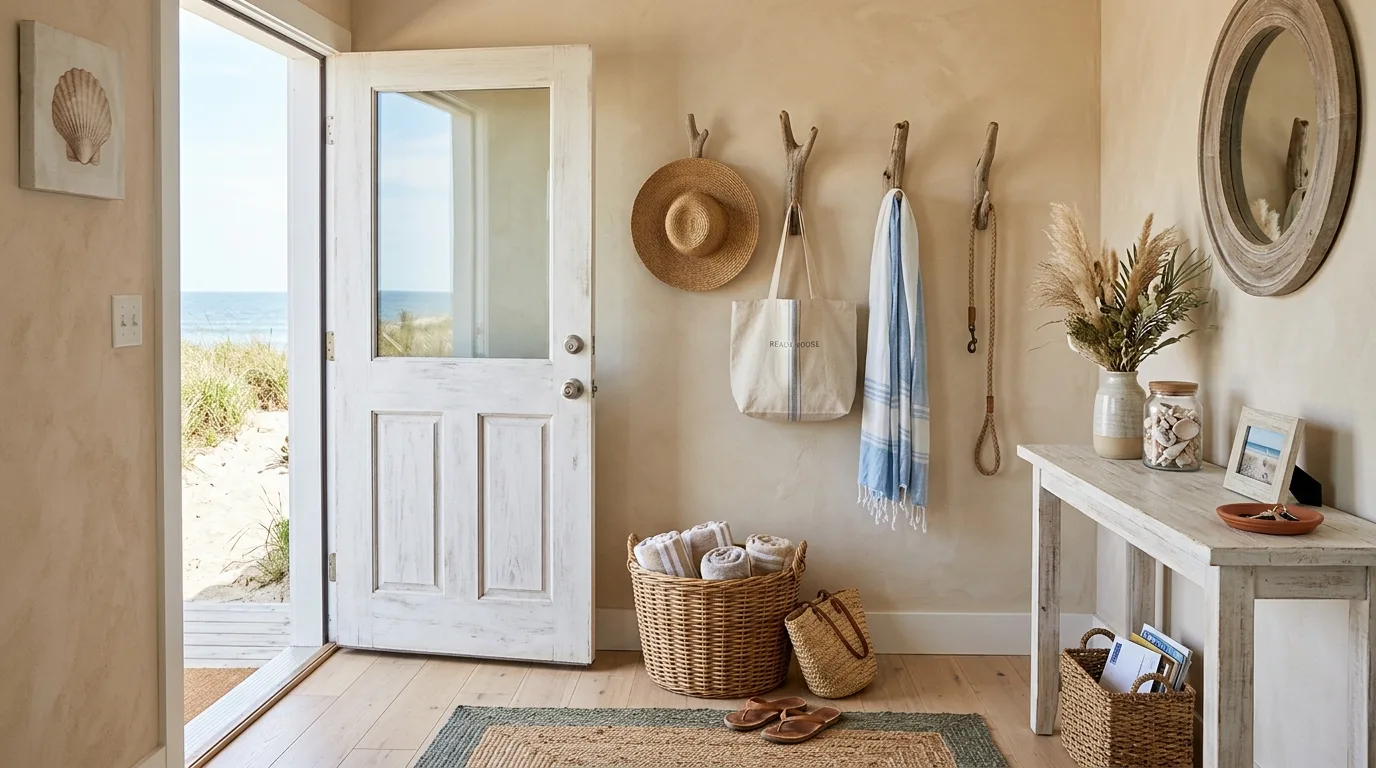 Use blue as an accent instead of a takeover inspiration for a coastal interior.
